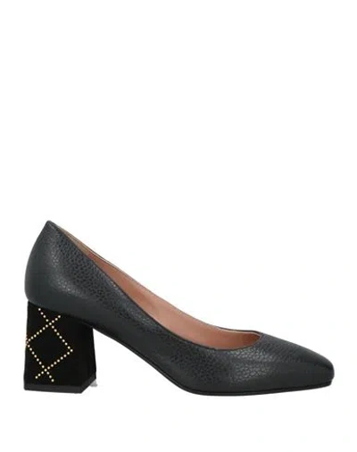 Pollini Woman Pumps Black Size 8 Calfskin