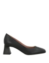 Pollini Woman Pumps Black Size 8 Calfskin In Black