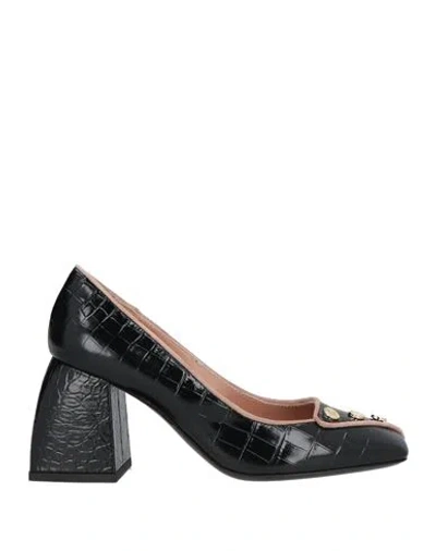Pollini Woman Pumps Black Size 8 Leather