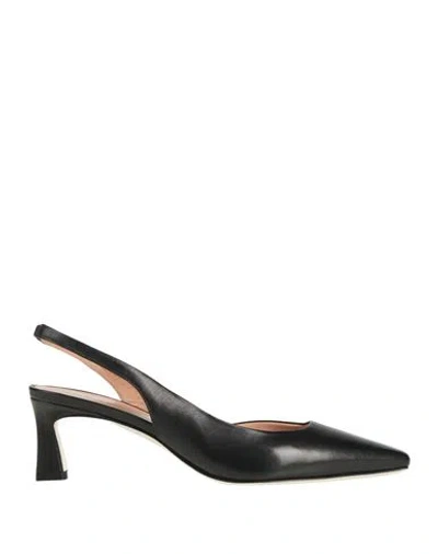 Pollini Woman Pumps Black Size 8 Leather