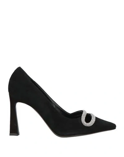Pollini Woman Pumps Black Size 8 Leather
