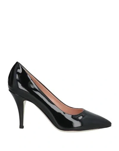 Pollini Woman Pumps Black Size 8 Leather