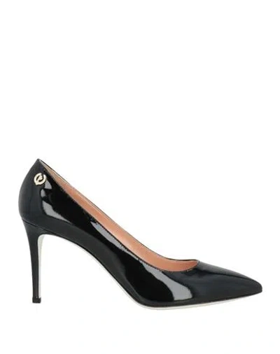 Pollini Woman Pumps Black Size 8 Leather