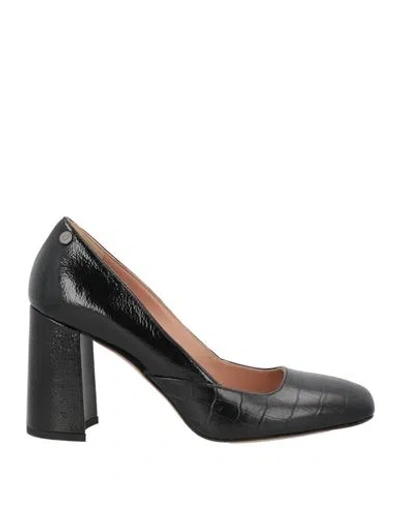 Pollini Woman Pumps Black Size 8 Leather