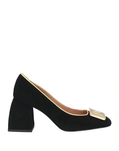 Pollini Woman Pumps Black Size 8 Leather