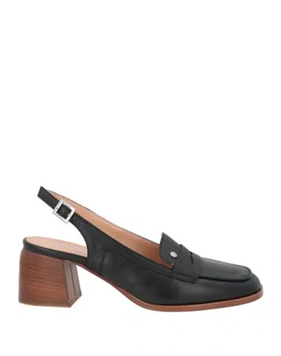 Pollini Woman Pumps Black Size 8.5 Leather
