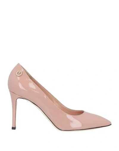 Pollini Woman Pumps Blush Size 7.5 Leather In Pink
