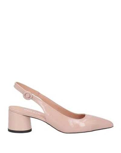Pollini Woman Pumps Blush Size 8 Leather In Pink