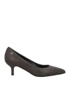 Pollini Woman Pumps Dark Brown Size 8 Calfskin