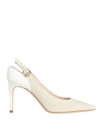 Pollini Woman Pumps Ivory Size 7 Calfskin