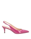 Pollini Woman Pumps Mauve Size 8 Calfskin In Pink