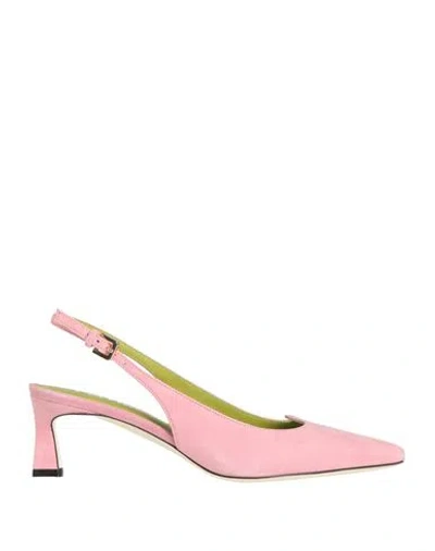 Pollini Woman Pumps Pink Size 8 Leather