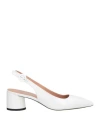 Pollini Woman Pumps White Size 8 Leather In White