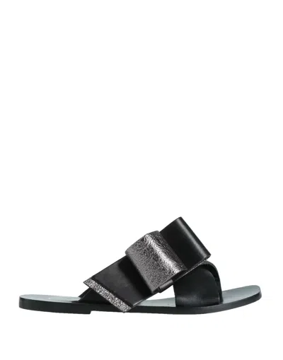 Pollini Sandals In Black