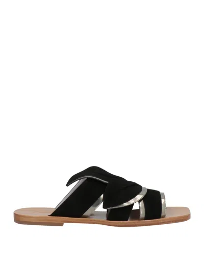 Pollini Sandals In Black