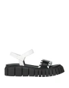Pollini Woman Sandals Black Size 7 Calfskin