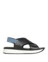 Pollini Woman Sandals Black Size 7 Leather