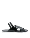 Pollini Woman Sandals Black Size 8 Polyurethane