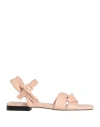 Pollini Woman Sandals Blush Size 8 Leather