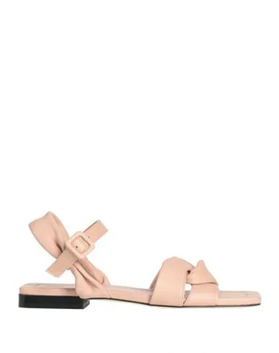 Pollini Woman Sandals Blush Size 8 Leather