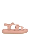 Pollini Woman Sandals Blush Size 8 Leather In Pink