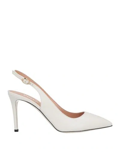 Pollini Woman Sandals White Size 7 Leather