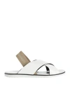 Pollini Woman Sandals White Size 7 Polyurethane