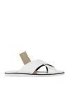 Pollini Woman Sandals White Size 8 Polyurethane In White