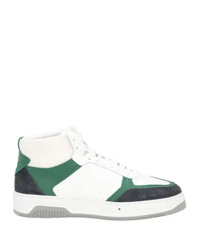 Pollini Woman Sneakers White Size 9 Leather, Textile Fibers