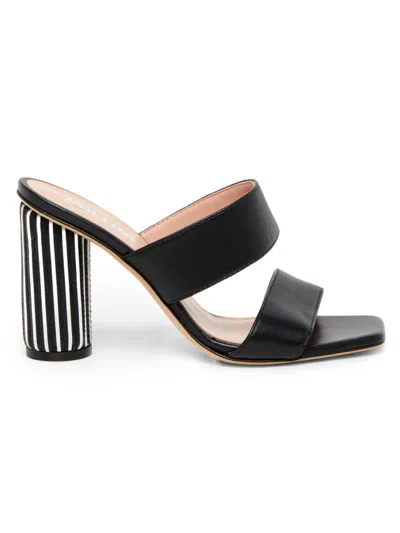 Pollini Women's Sunset 85mm Leather Sandals In White