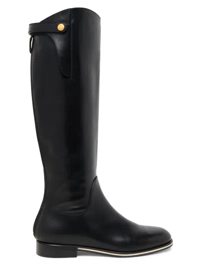Pollini Women's Varenne Leather Knee-high Boots In Black