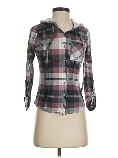 Pre-owned Polly & Esther 3/4 Sleeve Blouse In Gray