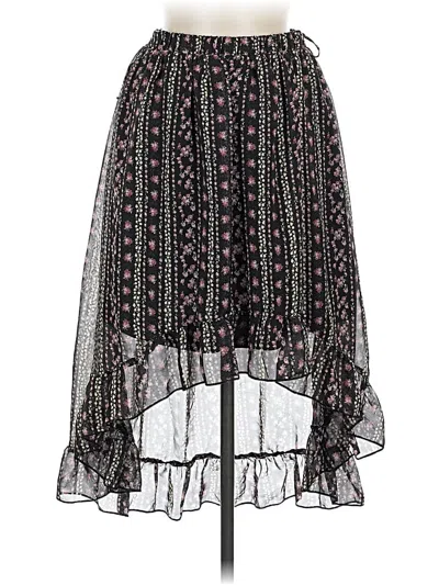 Pre-owned Polly & Esther Casual Skirt In Black