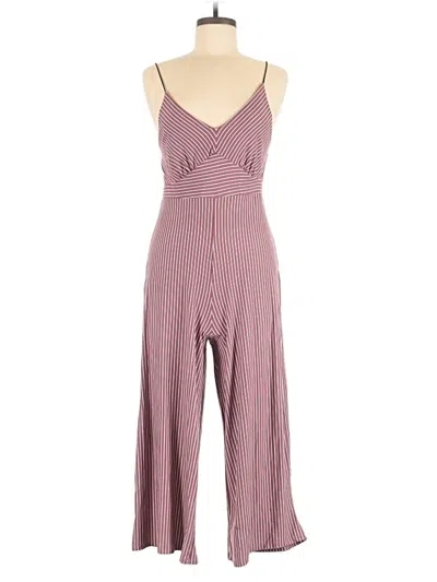 Pre-owned Polly & Esther Jumpsuit In Burgundy