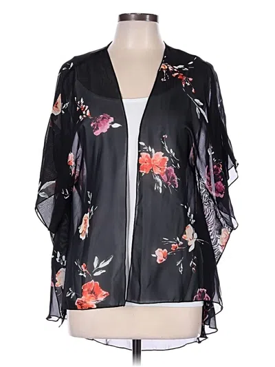 Pre-owned Polly & Esther Kimono In Black