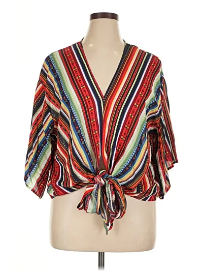 Pre-owned Polly & Esther Kimono In Red