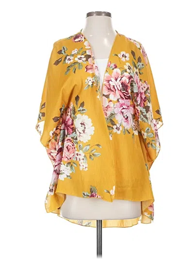 Pre-owned Polly & Esther Kimono In Yellow