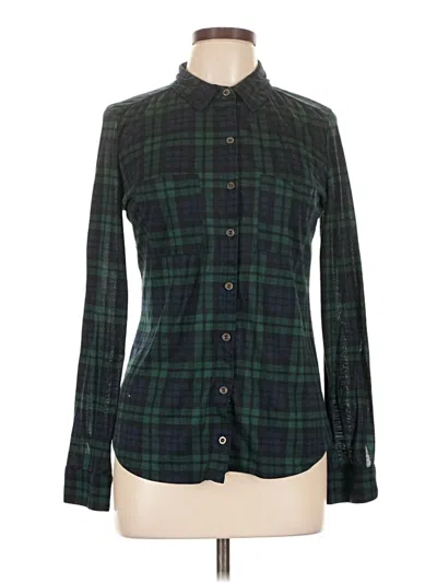 Pre-owned Polly & Esther Long Sleeve Blouse In Green