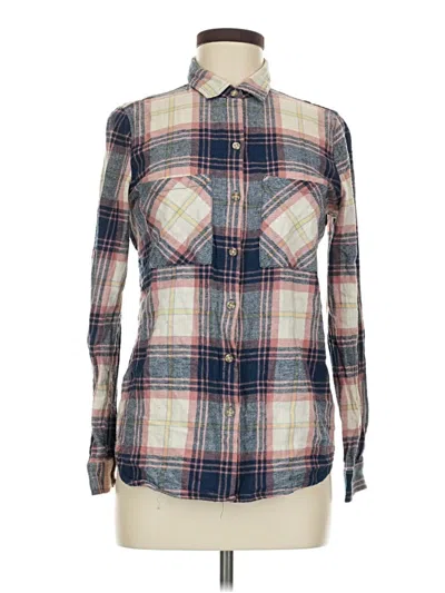 Pre-owned Polly & Esther Long Sleeve Polo Shirt In Blue