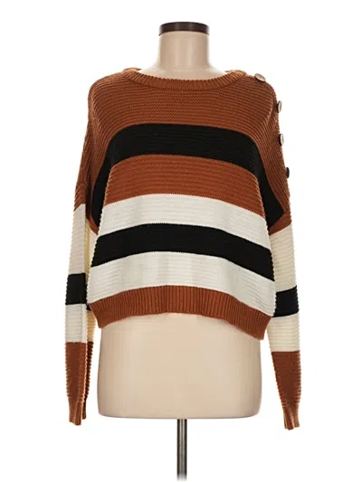 Pre-owned Polly & Esther Pullover Sweater In Brown