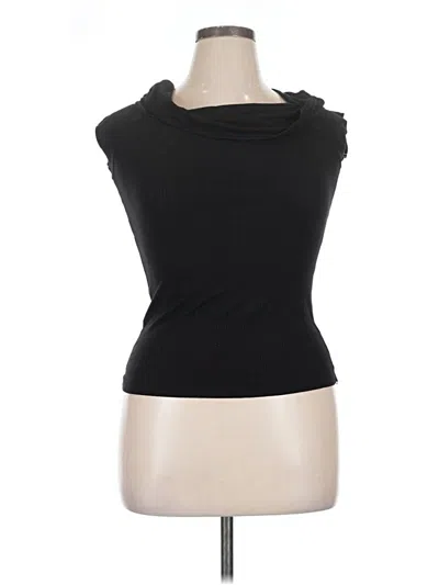 Pre-owned Polly & Esther Sleeveless Top Black Cowl Neck Tops