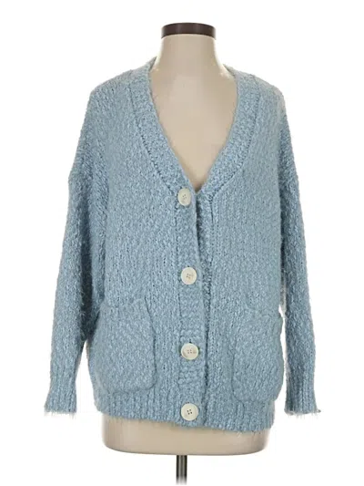 Pre-owned Polly Cardigan Sweater In Blue