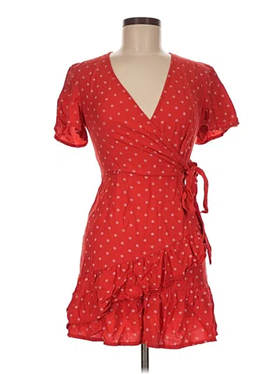 Pre-owned Polly Casual Dress In Red