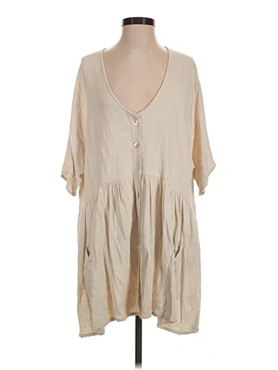 Pre-owned Polly Casual Dress In Tan