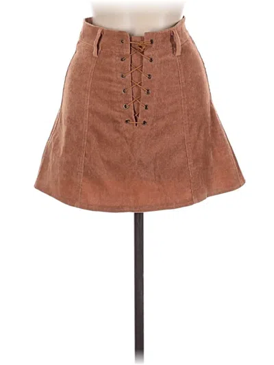 Pre-owned Polly Casual Skirt In Brown