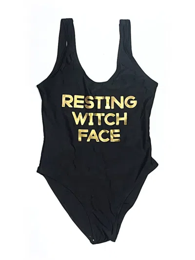 Pre-owned Polly One Piece Swimsuit In Black