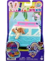 Polly Pocket Dolls And Playset, Travel Toys, Seaside Puppy Ride Compact In No Color
