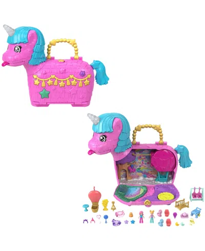 Polly Pocket Kids' Unicorn Partyland Playset With 2 Micro Dolls In Multi-color