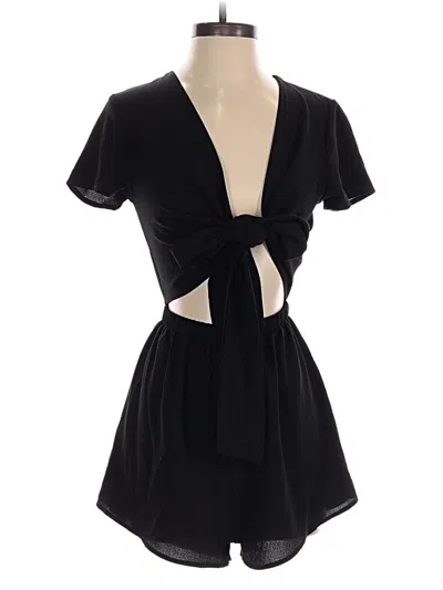Pre-owned Polly Romper In Black