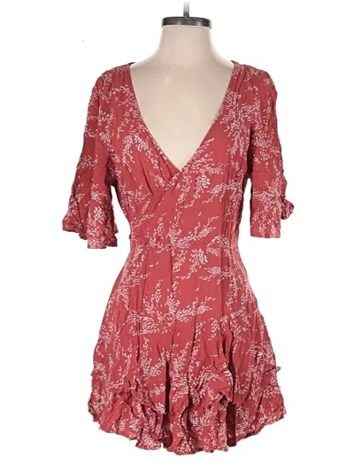 Pre-owned Polly Romper In Red